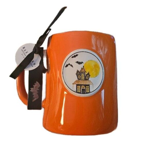 Rae Dunn HOME SPOOKY HOME Double Sided Halloween Ceramic Mug - Picture 2 of 3